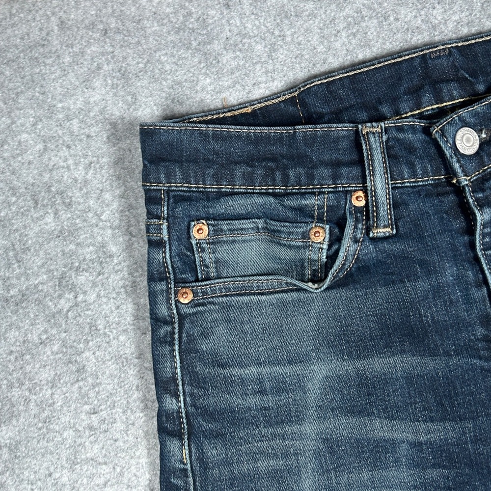 Levi's 510 Denim Jeans Mens 31x32 Blue Skinny Fit Stretch workwear dark wash - Picture 4 of 16
